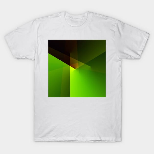 green black texture art T-Shirt by creatilory